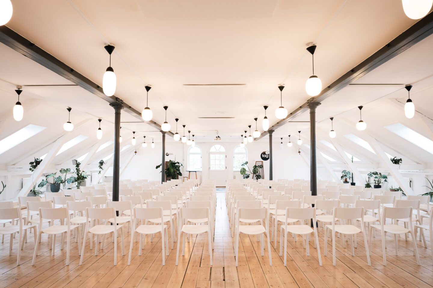 View of the auditorium at a venue in Copenhagen called Talent Garden.