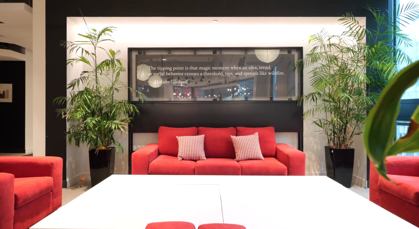 An image of the interior of the Rakuten Kobo HQ