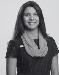 A headshot of Nathalia Santana, Senior Director Workplace Experience at CIBC smiling directly into the camera.