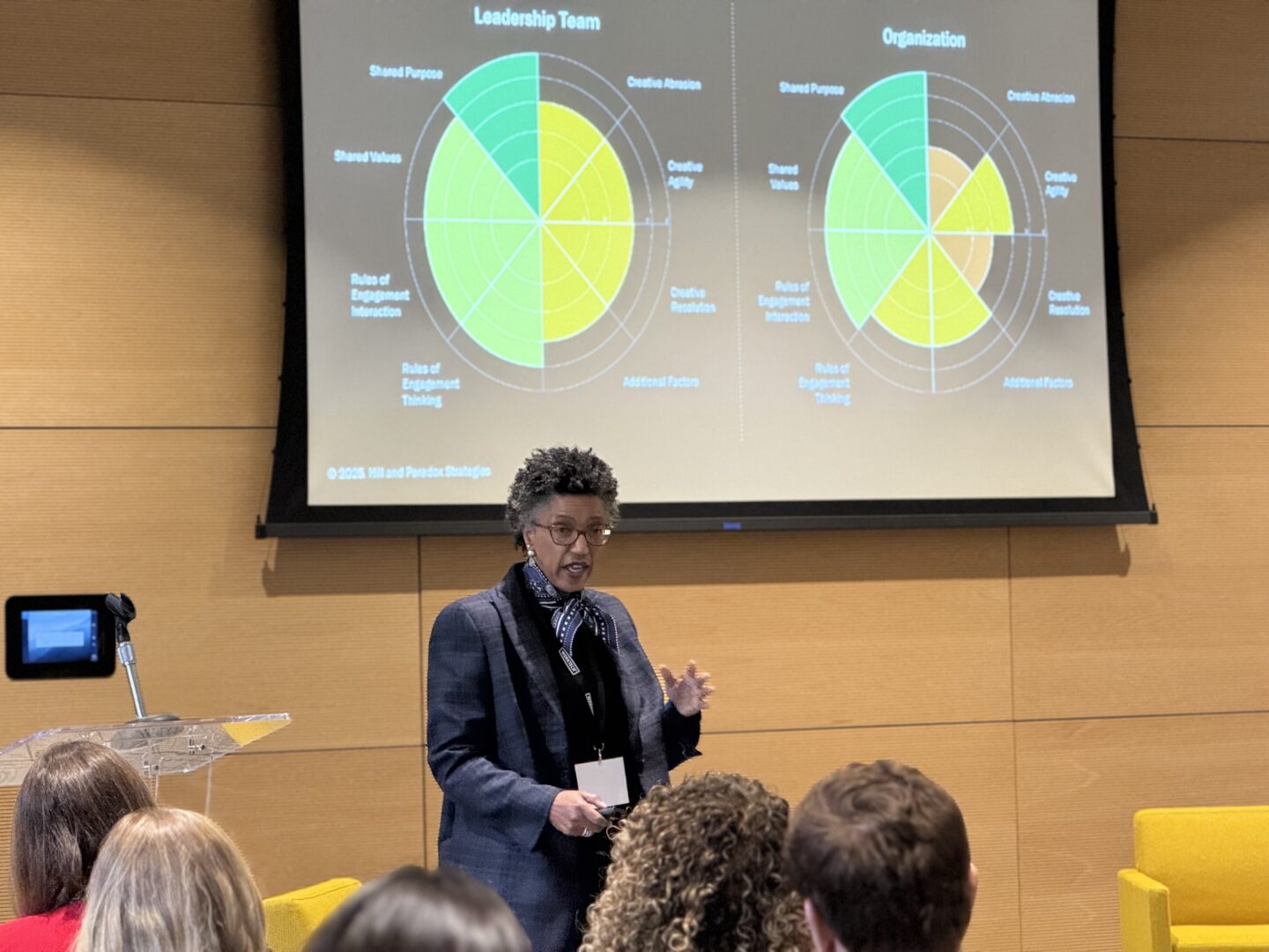 Speaker at a conference