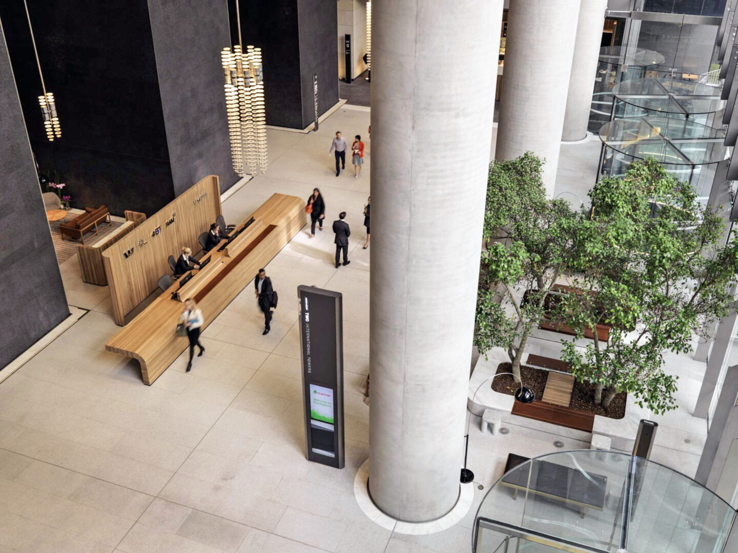 image of Barangaroo Towers lobby at Westpac